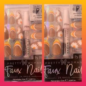 4/$14🌺 Faux Press on Nails